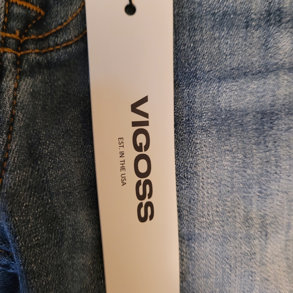 Vigoss Jagger Mid rise distressed skinny blue jeans. Size 30. - Picture 6 of 11